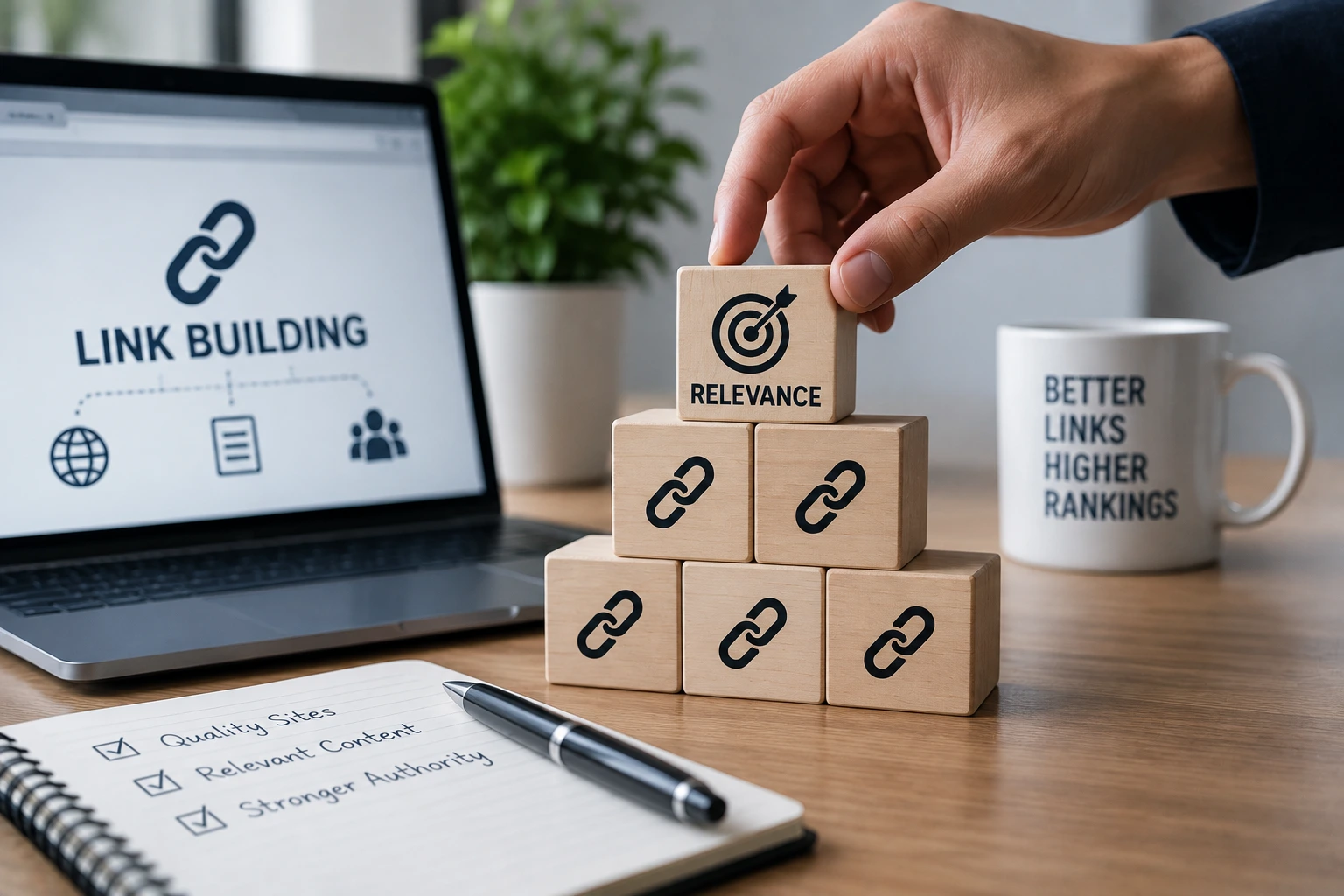 Relevant link building and authority building for SEO