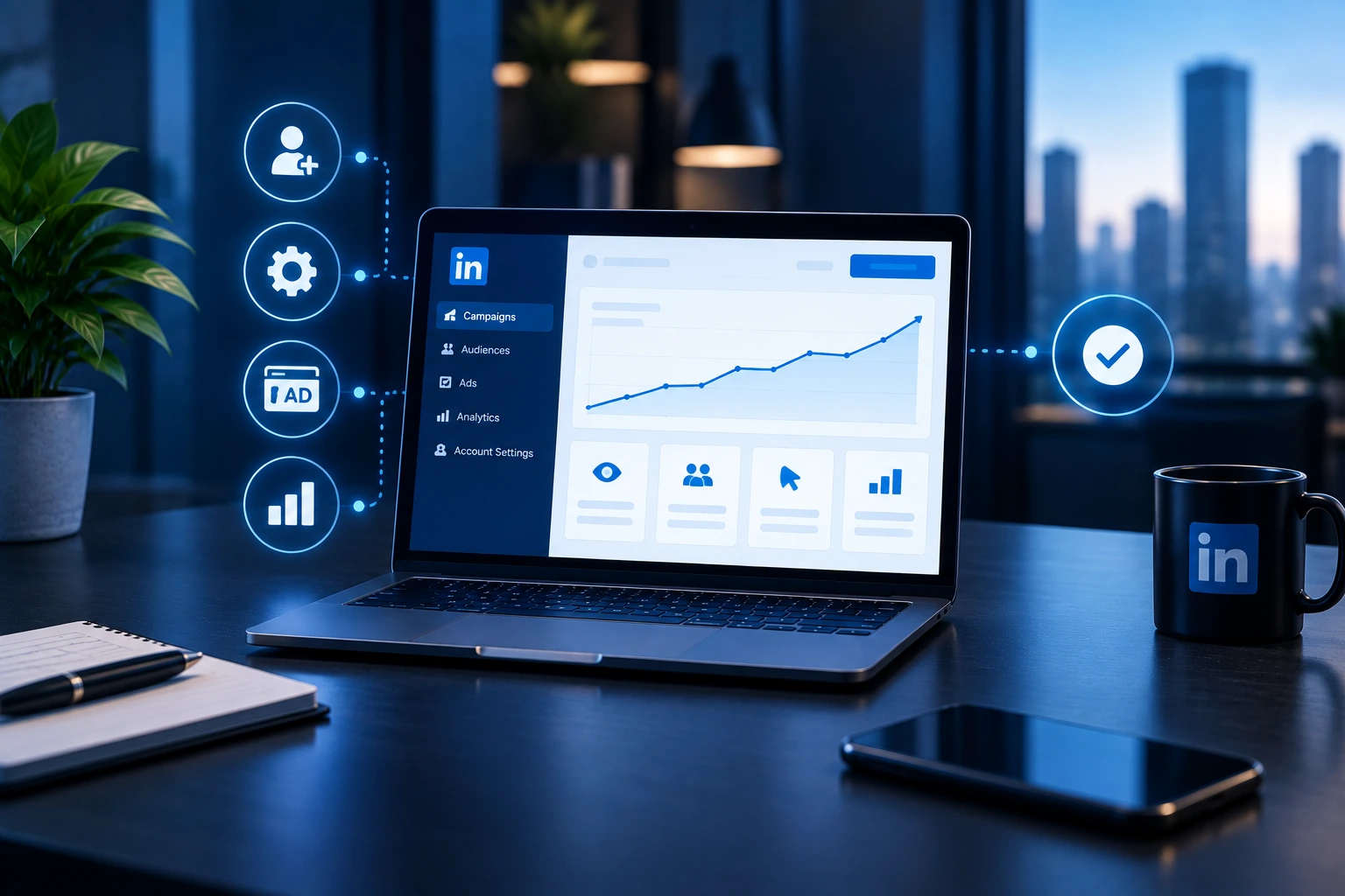 LinkedIn Ads campaign structure designed for manageable budgets and measurable performance