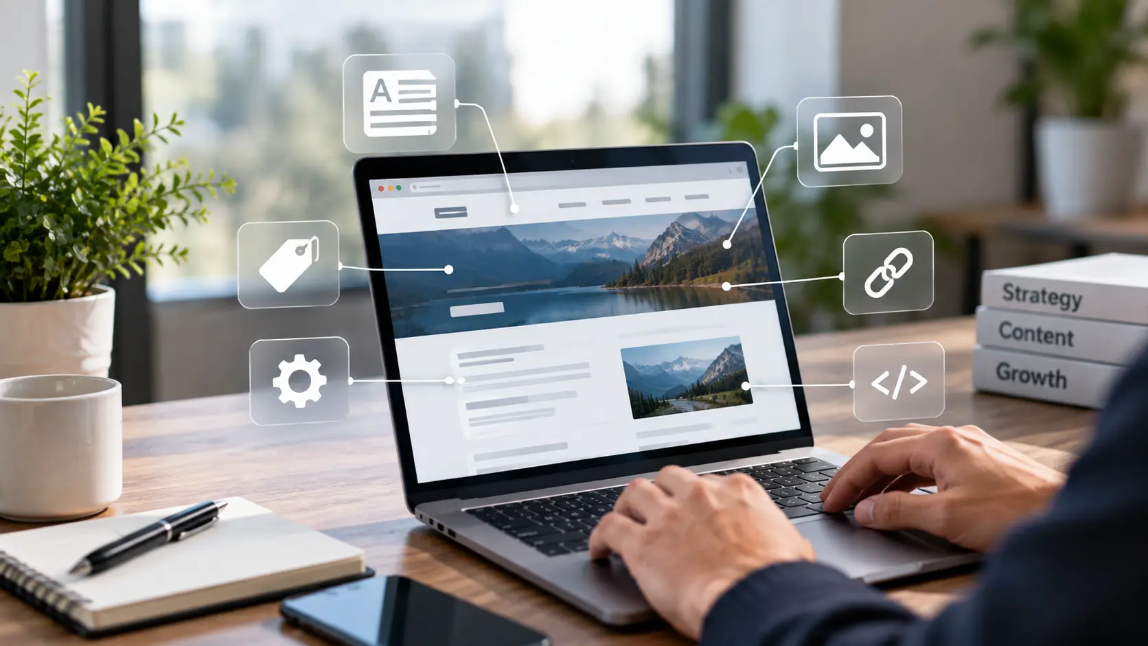On-page SEO search intent and website content optimisation